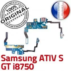 i8750 Samsung C OFFICIELLE RESEAU Connecteur Chargeur ATIV S Antenne GT MicroUSB Microphone ORIGINAL Prise Qualité Nappe Charge