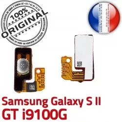 SLOT à Contacts P Bouton i9100G Marche OR souder Connector Nappe Circuit Connecteur Galaxy Pin S 2 ORIGINAL Arrêt Samsung Dorés GT Switch S2