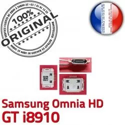 Omnia Flex Micro de Pins Connecteur i8910 ORIGINAL Dorés Chargeur HD Connector Samsung charge C Dock souder à Prise USB GT