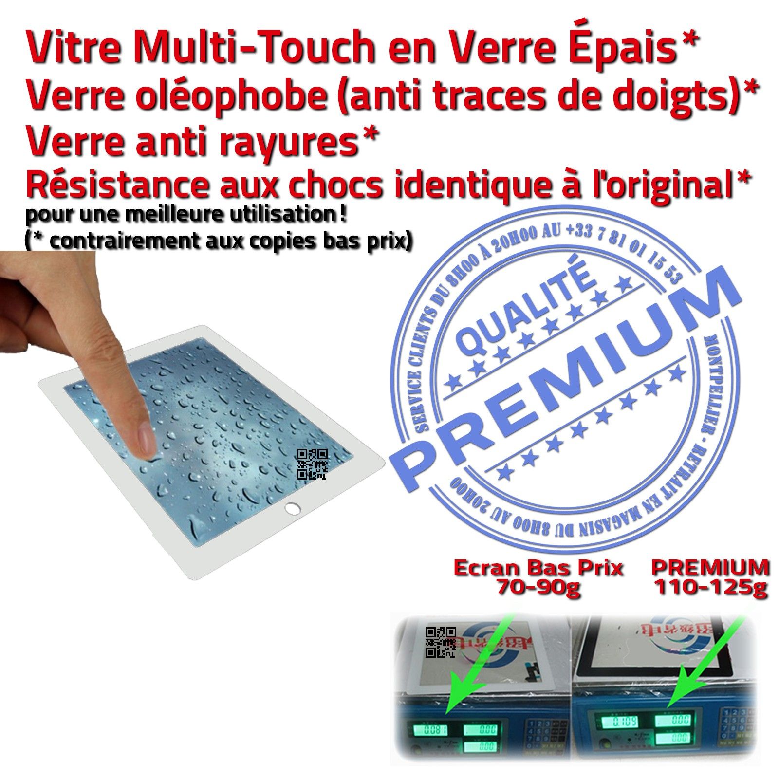 Bouton Home Precollé Autocollant Changer Nappe Tactile Adhésif Frame iPad3 A1416 Tablette iPad 3 Apple KIT Contour Vitre Blanche Verre Qualité PREMIUM Remplacement Ecran Blanc Joint Cadre Plastique Assemblé PACK Réparation Remplacer Changement Châssis