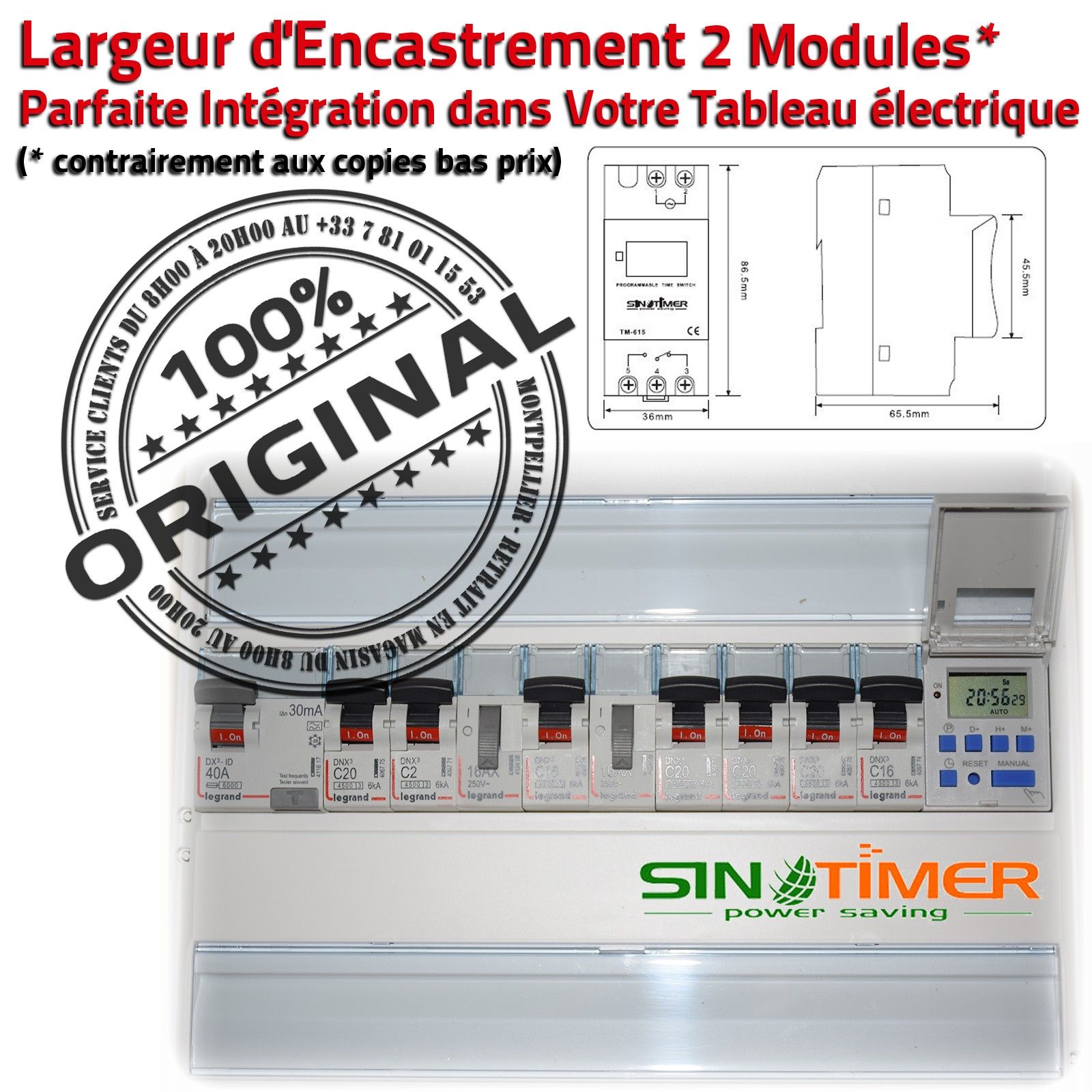 Minuterie Programmations Contacteur Journalières Arrosage Rail DIN 16A 4000W