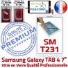 Samsung Galaxy TAB 4 SM-T231 B Assemblée Vitre 7 TAB4 Tactile Ecran PREMIUM T231 Prémonté inch Adhésif Supérieure Qualité Verre LCD Blanche SM