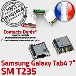 à Dock Chargeur SM T235 Samsung charge Pins Connecteur Tab TAB 4 Micro Galaxy souder Prise Dorés Connector USB 7 inch ORIGINAL de