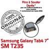Samsung Galaxy Tab4 SM-T235 USB SLOT de MicroUSB souder Prise Qualité ORIGINAL Connector TAB4 charge Chargeur Dorés Fiche à Pins Dock