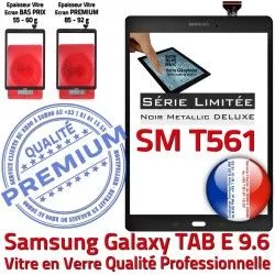 Adhésif Galaxy Assemblée Noire N PREMIUM Verre Ecran 9.6 Tactile TAB-E Assemblé Metallic Vitre Samsung T561 Noir SM Qualité SM-T561 Metal